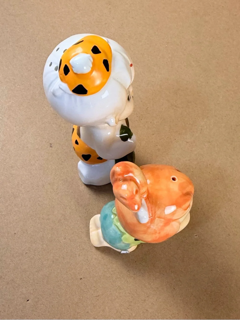 Vintage 1990 Vandor The Flintstones Salt & Pepper Shaker Pebbles Bamm Bamm